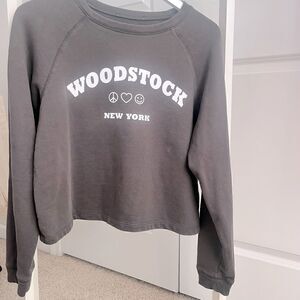 WOODSTOCK vintage and distressed sweatshirt!  Size medium.  Very comfy!